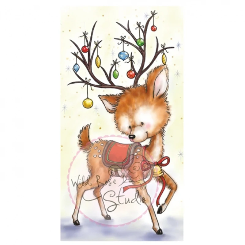 

Animal/deer Transparent Rubber Silicone Clear Stamps for Tampons Seal Background Collage Stamp Holiday card Card Making Diy