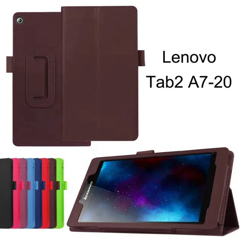 Для lenovo Tab 2 A7-10 A7-10F A7-20 A7-20F Tab2 A7 20 10 планшетный чехол Чехол откидной держатель мода из искусственной кожи чехол+ Защитная пленка на экран