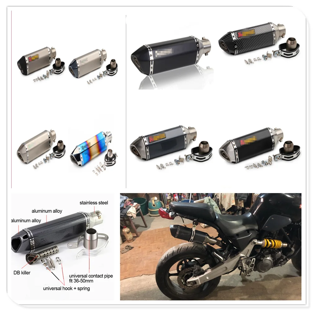

Motorcycle Exhaust pipe Muffler DB killer for Subaru Forester Ascent XV WRX VIZIV Outback Legacy Impreza Crosstrek Baja B5-TPH