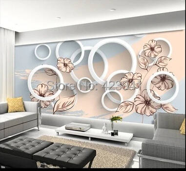 

2458 Can be customized 3D visual space home decoration mural art wallpaper Restoring ancient personality wall sticker home decor