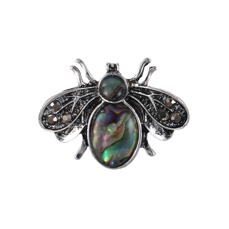 

WEIMANJINGDIAN New Arrival Lucite Shell Insect Bee Brooch Pins for Summer Costume Jewelry Bohemian Jewelry