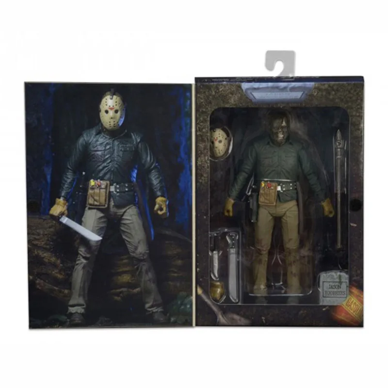 NECA 3D Friday 13th Jason Leatherface бензопила Лори шёл Майкл Майерс Фредди Крюгер Pennywise Джокер Фигурки игрушки