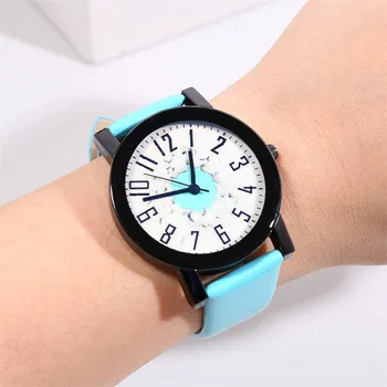 

Luxury Leisure Women Wrist Watch Set Auger Leather Steel Quartz Watches unique design dial relogio feminino Alloy Analog B50