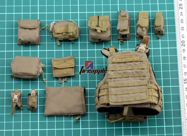 1/6 комплект военной команды США MARSOC US Rudder тактический жилет сумки с полным