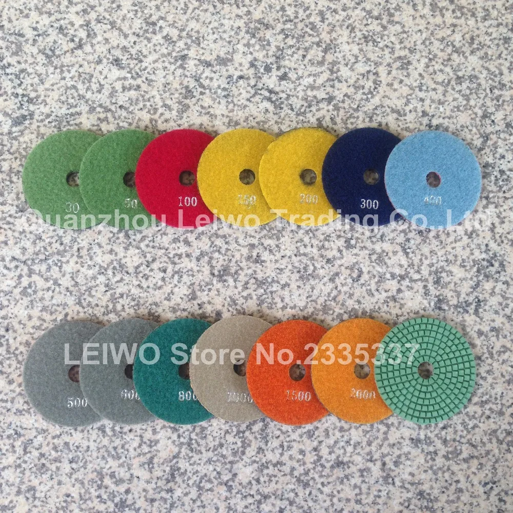 Diamond Circle Wheel 4 inch (100 mm) Wet Polishing Pads for Granite