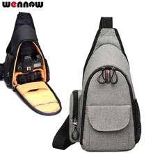 Wennew водонепроницаемый DSLR SLR камера сумка Фото чехол для Nikon Canon EOS sony Panasonic Olympus Pentax слинг путешествия Messeng