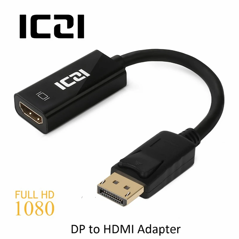 ICZI 1080P 60Hz DP to HDMI DisplayPort Male to HDMI Female Adapter for Chromebook Pixel Surface