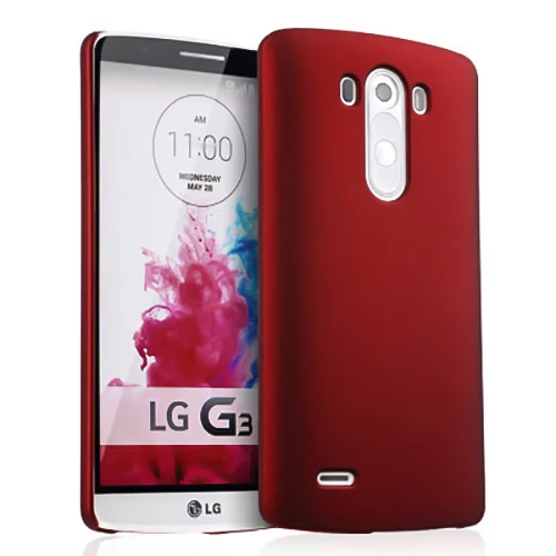 Матовая Пластик Coque 5.5For Lg G3 чехол для Lg G3 D855 D856 D857 D859 телефона чехол-лента на заднюю панель - Цвет: red