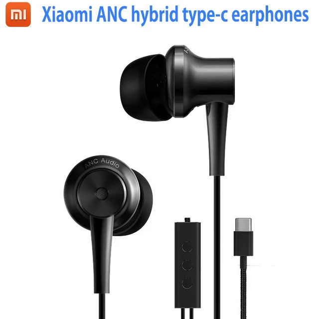 

Brands Original Xiaomi ANC Earphones Hybrid Type-C Charging-Free Mic Line Control for Xiaomi Mi6 MIX Note2 Mi5s /Plus Mi5