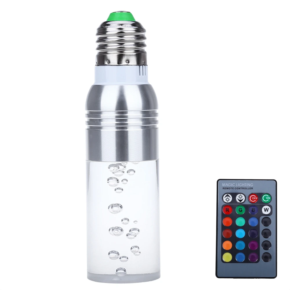

High Bright Crystal RGB LED Bulb E27 3W 16 Colors Changing AC 100-240V led Lamp Light with IR Remote Control Hot Free shipping