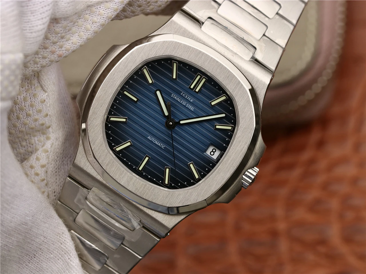 LGXIG Брендовые мужские часы автоматические механические часы Япония 8215 спортивные часы повседневные деловые часы в ретро-стиле Relojes Hombre