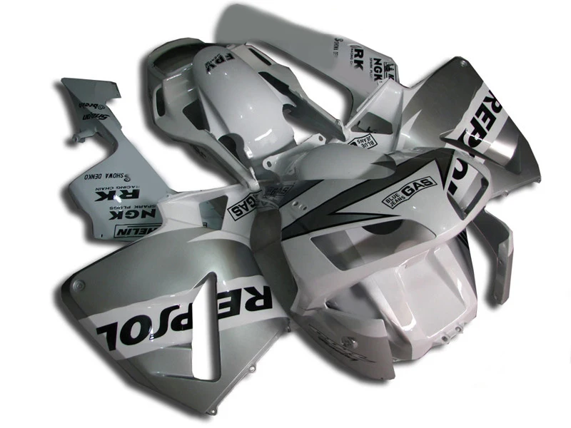 

Custom Fairing kit for HONDA CBR600RR F5 03 04 CBR 600RR 2003 2004 cbr600rr ABS white silver Fairings set