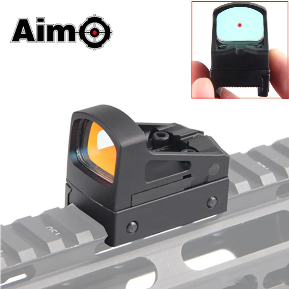 

Aim-O Tactical Riflescope RMS Reflex Mini Red Dot Sight With Vented Mount and Spacers Airsoft Telescope Softair Hunting Optics