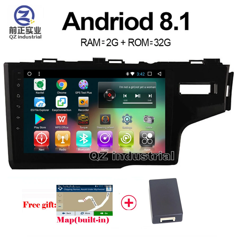 Flash Deal QZ right hand drive 10.1" Android 8.1 T3 Car DVD player for Honda Fit 2014-2016 With Canbus 3G 4G WIFI GPS Radio Navi BT RDS Map 0 Flash Deal QZ right hand drive 10.1" Android 8.1 T3 Car DVD player for Honda Fit 2014-2016 With Canbus 3G 4G WIFI GPS Radio Navi BT RDS Map 0