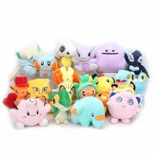 11-18 см eevee плюшевые игрушки snorlax Jigglypuff Vulpix Lucario Charizard Mewtwo Мягкие плюшевые куклы