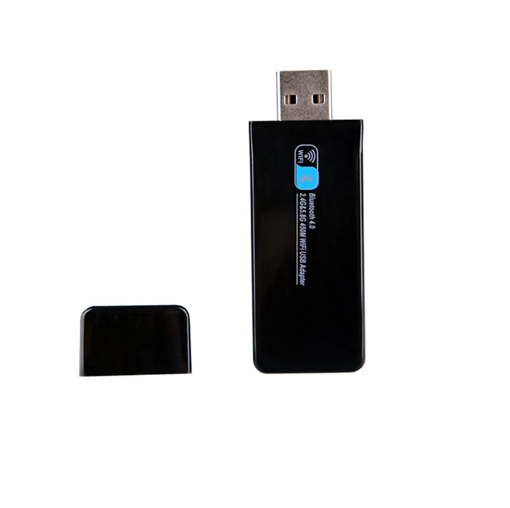 Беспроводной USB wifi адаптер Wi-Fi Bluetooth 4,0 приемник Bluetooth сетевая карта 450 м умная двойная частота AC сетевая карта