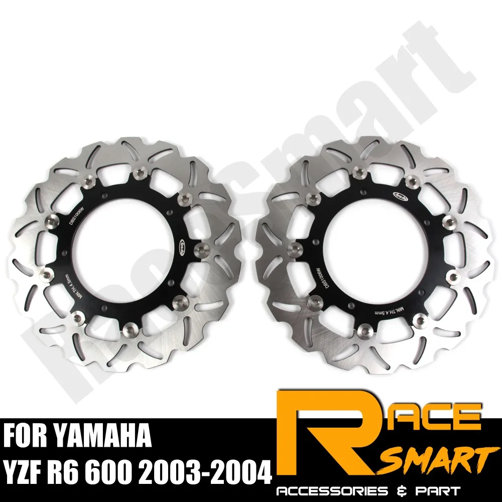 Мотоциклетные передние тормозные диски для YAMAHA YZF R6 600 2003 2004 YZF-R6 YZF R-6 R 6 Y, Z с героями мультфильма «Холодное сердце», 6