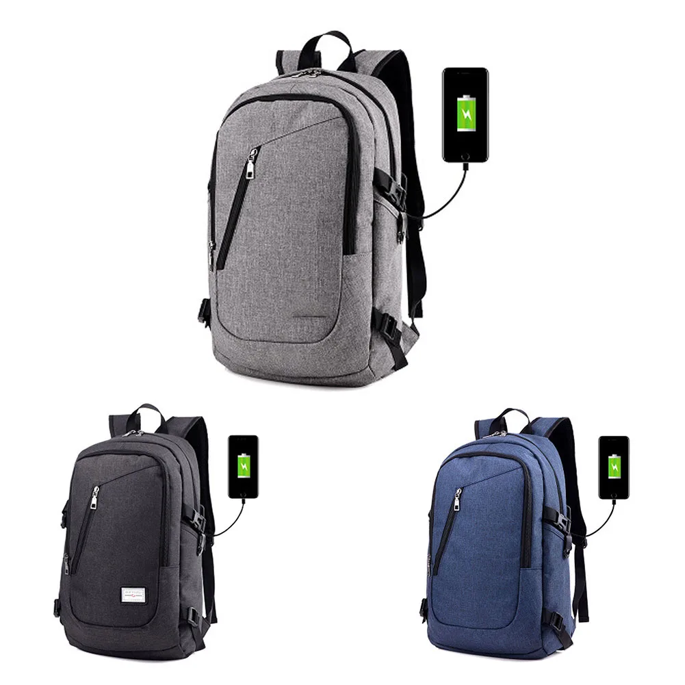 

Hot Sale High Quality Men and Women Shoulder Bag Business Water Resistant 17 Inch Laptop Backpack with USB Charging Port Campus