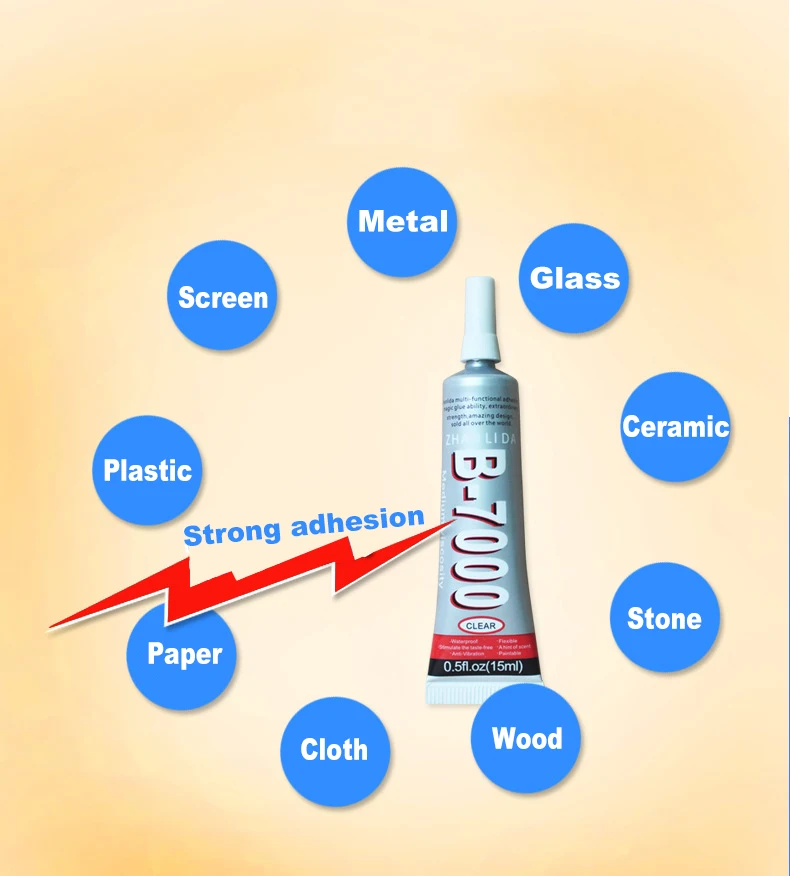 B-7000 клей 3 мл 15 мл 25 мл Многоцелевой Клей 50 мл 110 мл клей эпоксидная смола Diy ремесла стекло сенсорный экран ПВХ супер клей B7000