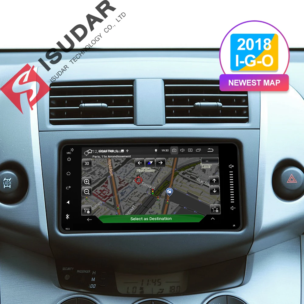 Sale Isudar 2 Din Auto Radio Android 9 For Toyota/Corolla/Terios/Altis/RAV4/CAMRY Universal Car Multimedia Video Player GPS USB DVR 1