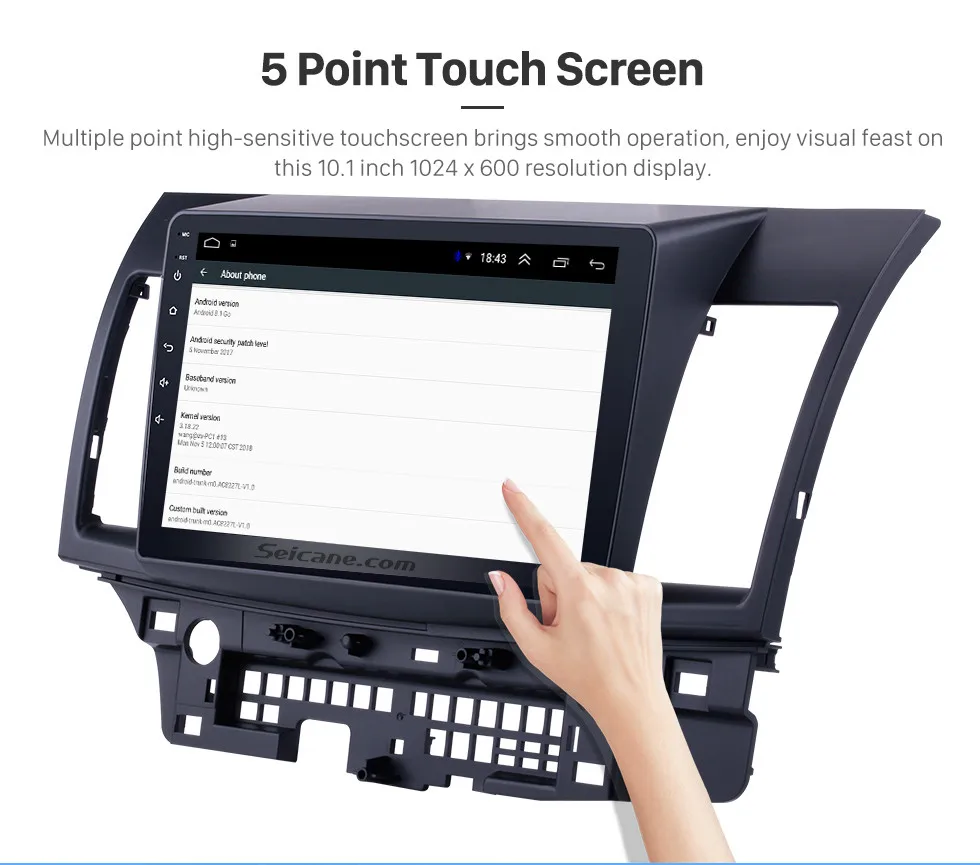 Top Seicane Android 8.1 2RAM Car Auto Radio Head Unit GPS Audio Multimedia Player For Mitsubishi Lancer-ex 2008 2009 2010 2011-2015 6