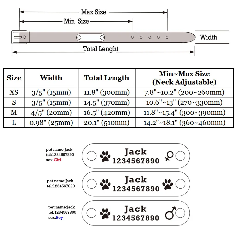 Персональный лазерный гравировальный ошейник для собак, ошейник для питомцев, имя и телефон и секс, сверхтонкое волокно, искусственная синтетическая кожа