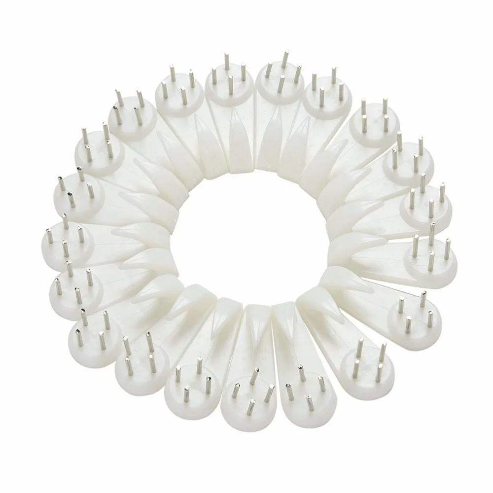 20 шт. белые пластиковые маленькие размеры жесткая рамка для картин настенные крючки зеркальные гаджеты подвесные вешалки для ванной гостиной стены