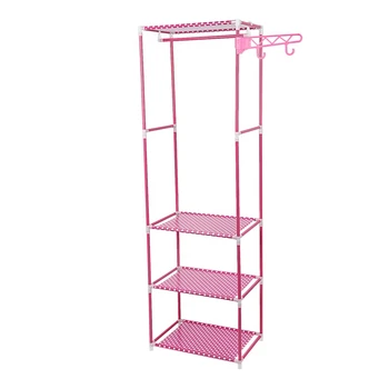 

Simple Metal Iron Hanger Floor Clothes Hanging Storage Rack Hanger Hanger Bedroom Furniture