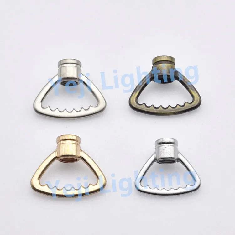 M10 thread closed hook closed ring triangle chain hook for crystal lamp chandeliers led pendant