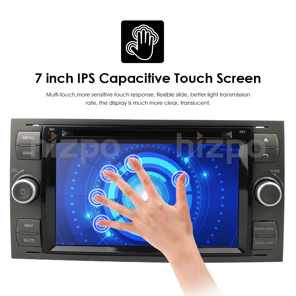 Excellent AutoRadio 2 din Android 8.1 Car DVD Player Audio For Ford Focus 2 Fiesta S C Max Kuga mondeo 3 4 transitfusion Connect Navi SWC 15