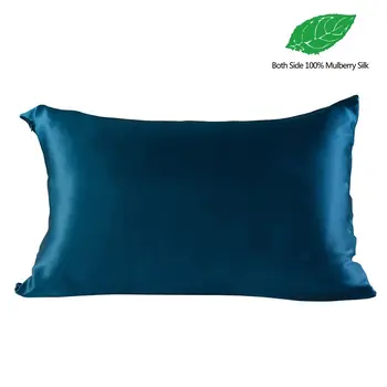 

19 Momme 100% Both Side Mulberry Silk Pillowcase for Hair&Facial,Hidden Zipper,Standard(20x29.9 Inch),Royal Blue,1pc