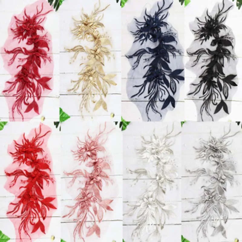 Винтажная футболка с цветочной вышивкой Qipao сетчатая и кружевная вышивка джинсы