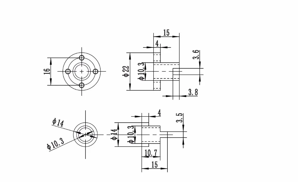 1 компл. пластик Delrin анти-люфт Бесшумная гладкая гайка для 8 мм T8x8/TR8x2/TR8x4 свинцовый винт трапециевидный Трапецеидальный ходовой винт гайка