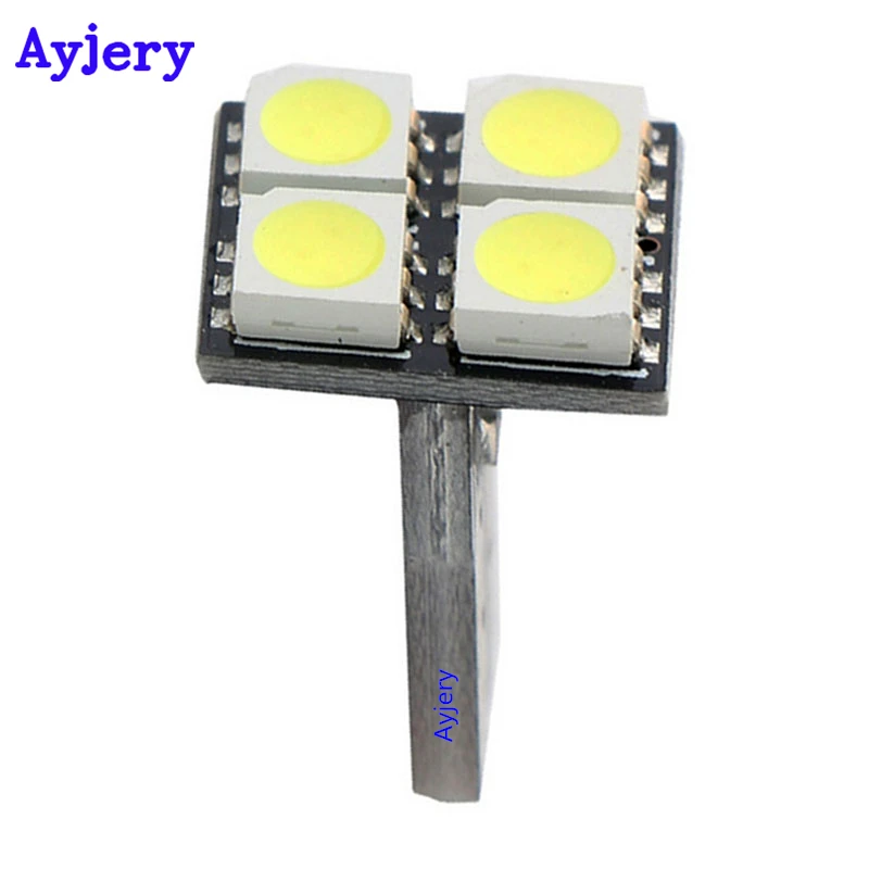 200 шт./лот T10 PCB 5050 4 SMD автомобиля индикация резервного копирования 4 светодиодный лампы, распродажа маркер сбоку световая дверная лампа AC/DC 12 V авто светодиодный свет