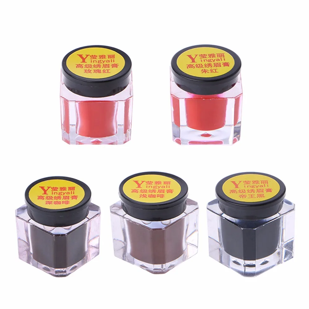 

1 PC Eyebrow Eyeliner Paste Pigment Tattoo Practice Multi Color Special For Beginner 5 Color