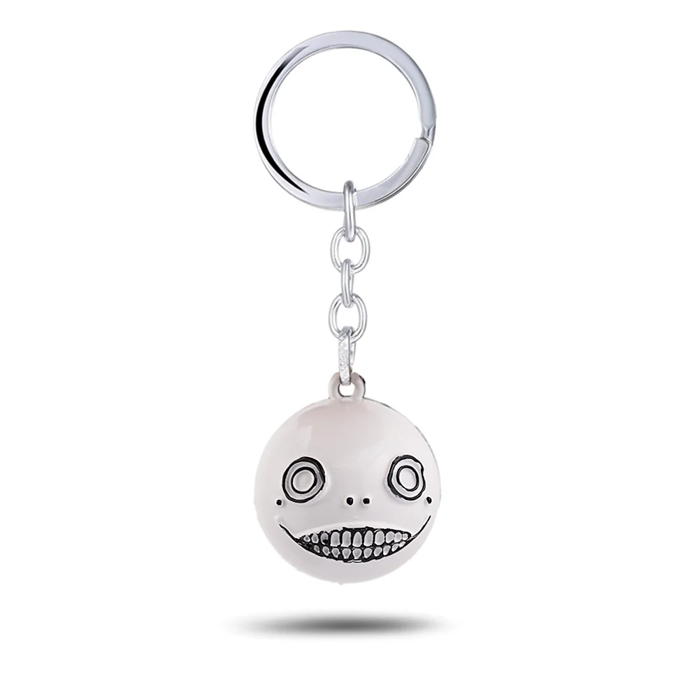 

NieR Automata Keychain Robot 2B Emil No2 Type B Key Ring White Ball Metal Men Car Women Bag Key Chain Chaveiro Game Jewelry