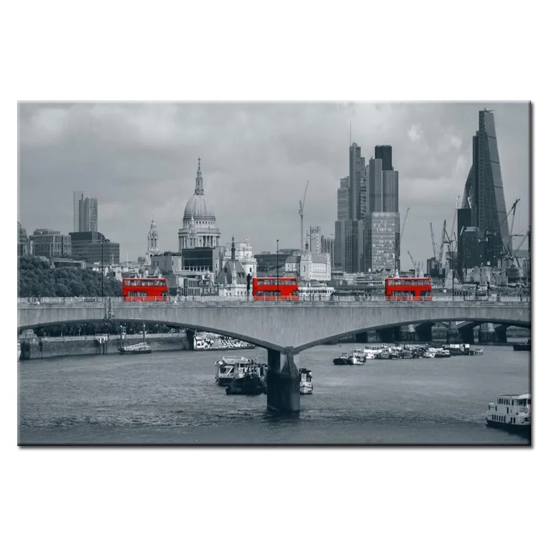 

Street view series poster Wall Art Oil Painting On Canvas Printed Painting Pictures Decor painting large living room Wholesale