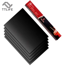 TTLIFE 5 Pcs Non-Stick Surface Heat Resistant BBQ Grill Mats Durable Barbecue Baking Mats Grill Pad Sheets For Outdoor Picnic