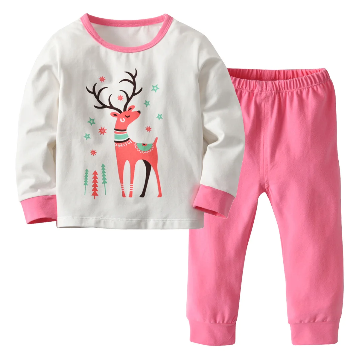 

High Quality Boys Girls Christmas Pajamas Sets Kids Striped Pajamas for Christmas Boys Pyjamas Pijamas Kids Girls Pajamas CA277