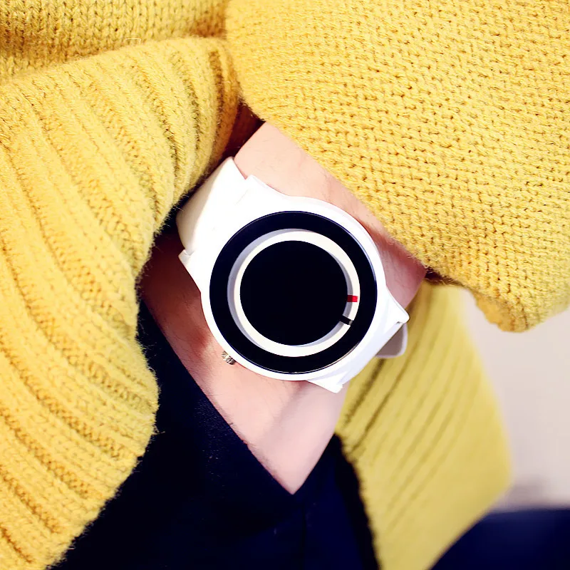 

New Arrival Trend No-pointer Concept Watch Simple Creative Brand Woman Men Watches Relogio Feminino