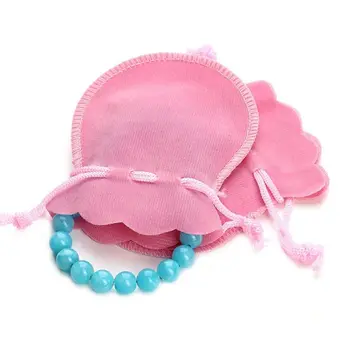 

10pcs Cute Mini Drawstring Velvet Pouch Gift Bag For Jewelry Wedding Party Bead Container Drawstring Bag Women Handbags 7x9cm