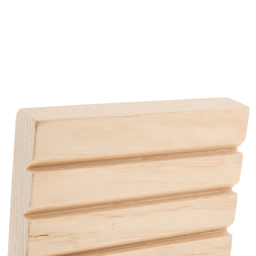 Vintage Understated Style Natural Wood Multi-use Earrings Rings Jewelry Display Tray Organizer Holder Showcase