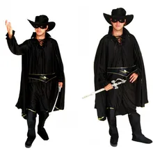 Человек Бэтмен фехтовальщик Косплей Хэллоуин мушкетеры Робин капюшон костюм карнавальный праздник парад платье для маскарада, вечеринки