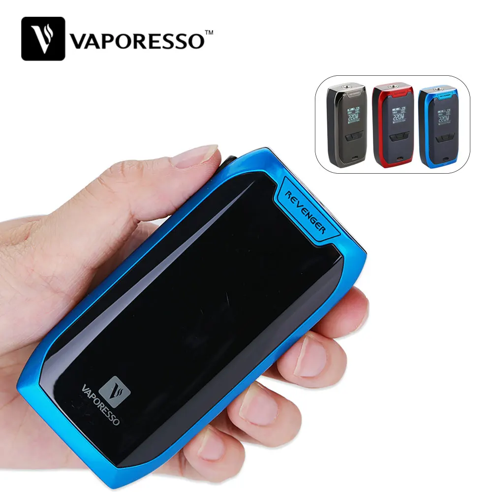 Original 220w Vaporesso Revenger TC Box MOD for Vaporesso NRG Tank Aomizer Max 220W Output No 18650 Battery E-cig Vape Box Mod limitless lmc 220w classic v2 mod