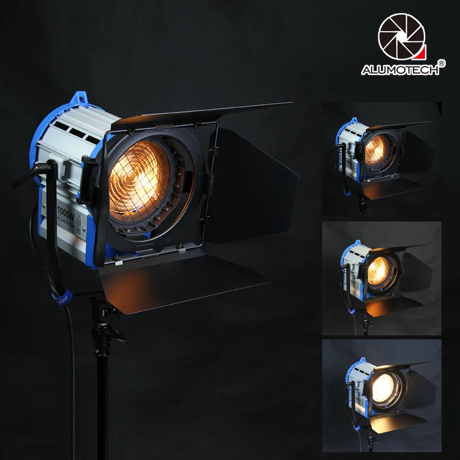 Вольфрамовый Точечный светильник ALUMOTECH Pro As ARRI 1000 Вт встроенный диммер + Globes ing для