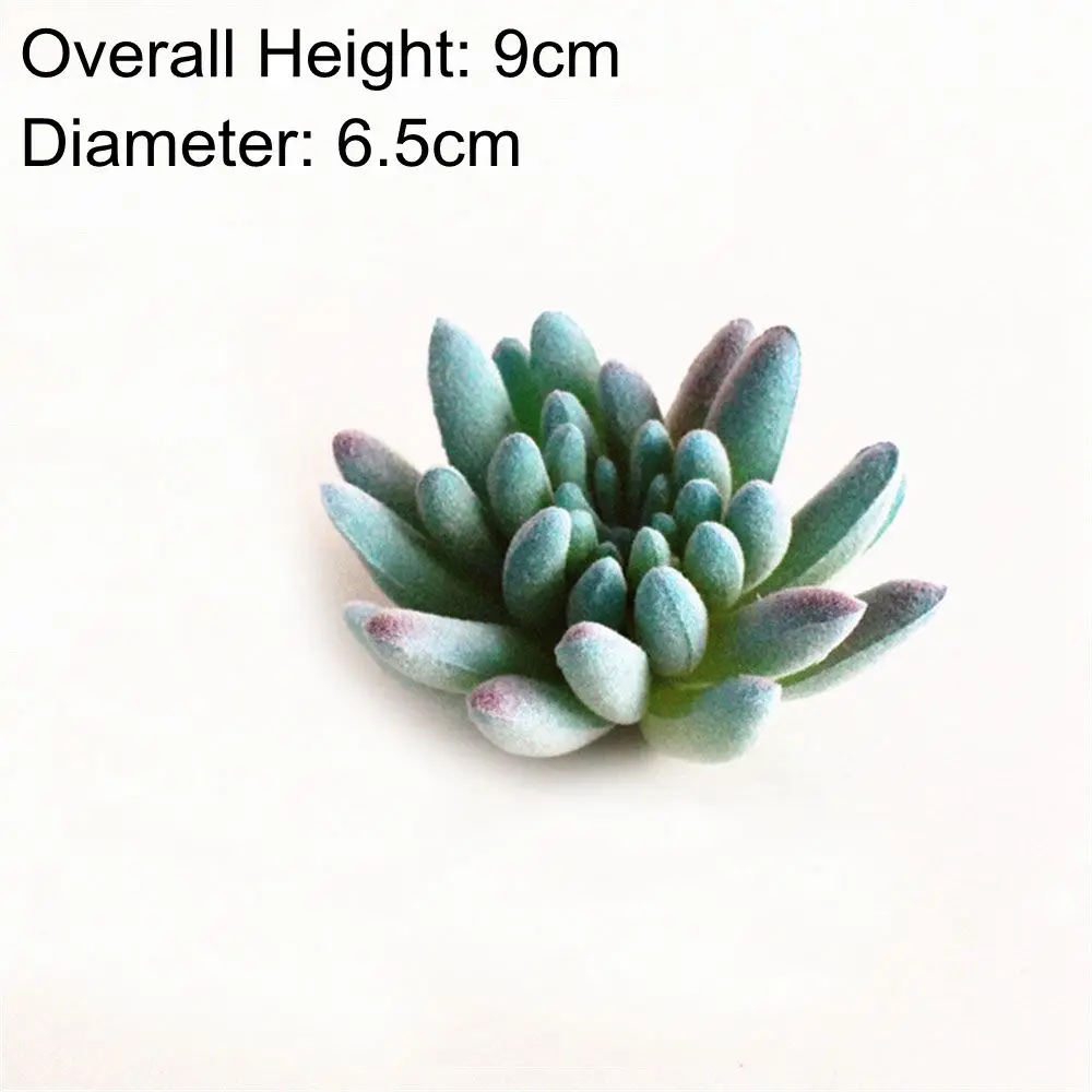 Artificial Blue Flocking Succulents Plants Home Garden Decoration Desktop Bonsai DIY Wedding Plants Wall Plante Artificielle - Цвет: Xiao Fo Shou Zhi