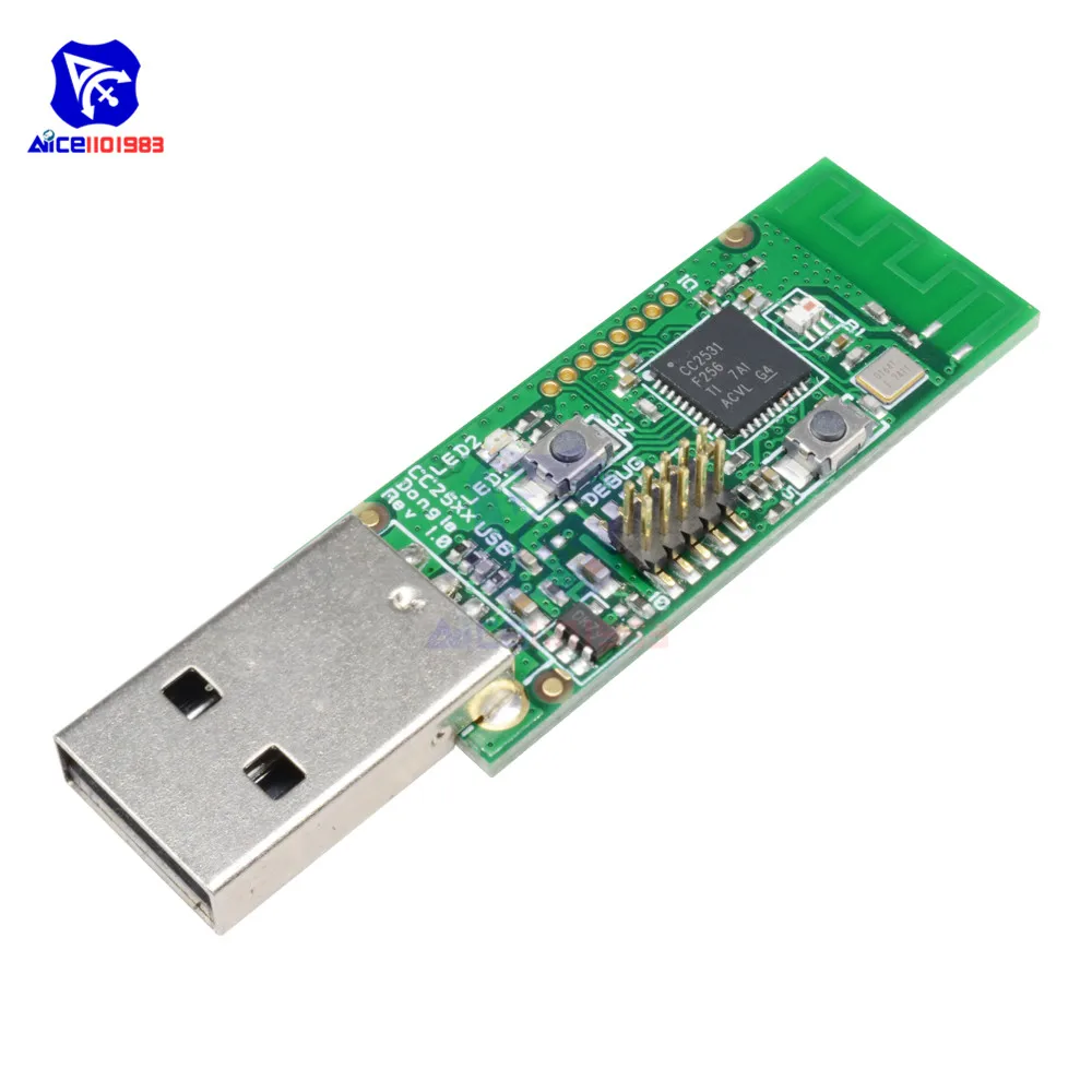 Модуль анализатора Packet diymore Bluetooth Zigbee CC2531 модуль USB интерфейса захвата пакетов|module