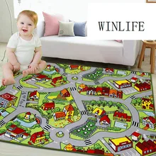 WINLIFE детские мягкие ковры для ползания, подарок на Рождество/День рождения для детей, развивающие Обучающие коврики, Противоскользящие коврики для спальни