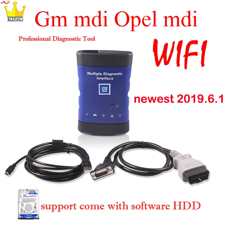 V2019-09 новейший для GM MDI wifi PK GM TECH2 Профессиональный для Opel MDI Многоязычная поддержка с программным обеспечением HDD для ноутбука