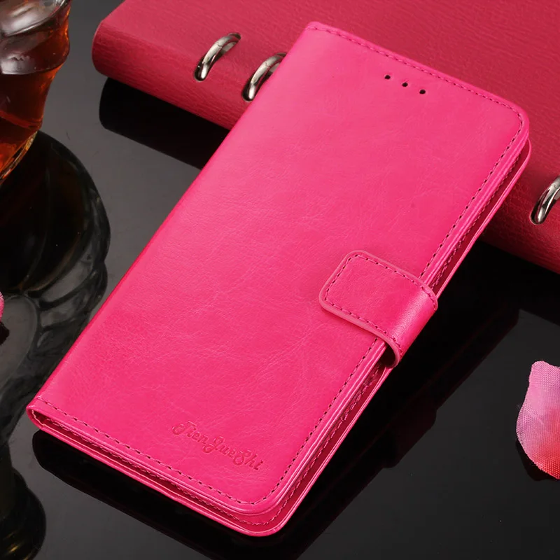 TienJueShi класса люкс Винтаж Стиль защиты кожаный чехол для телефона чехол для Gionee A1 F103 Pro F205 TPU силиконовый чехол закрытый Etui кожа - Цвет: Pink